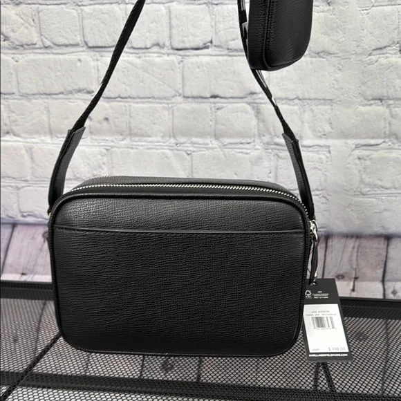 Karl Lagerfeld Black Crossbody Bag with Colorful Accents - Picture 6 of 13